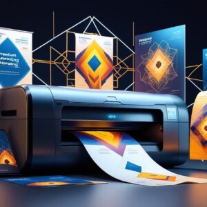 A custom graphic design for printed media or advertisements